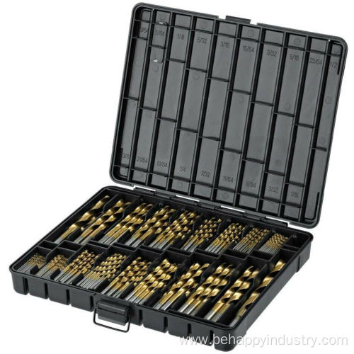 230PC Titanium Coated Drill Bit Set